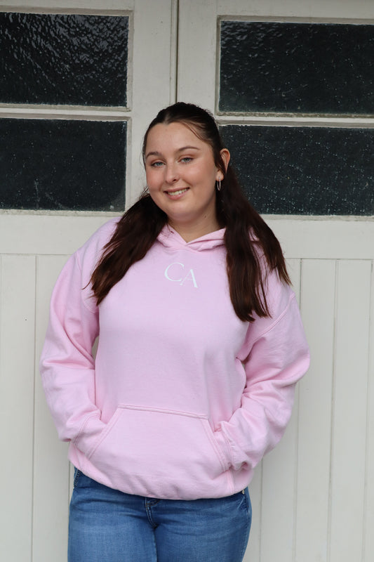 'Proud' hoodie in Light pink